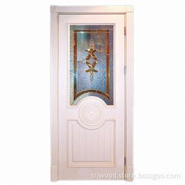 Exquisite Interior Composite Wood Door with Natural Wood Veneer and Environment-friendly Painting